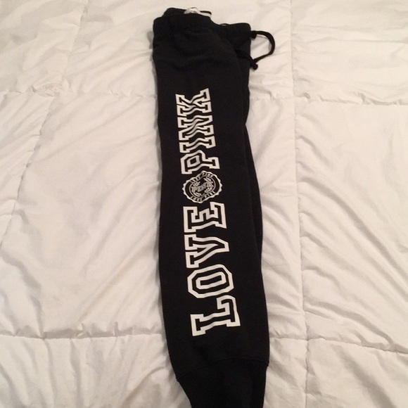 PINK Victoria's Secret Pants - Victoria's Secret PINK black sweatpants